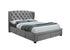 Hope Fabric Bed Grey Velvet