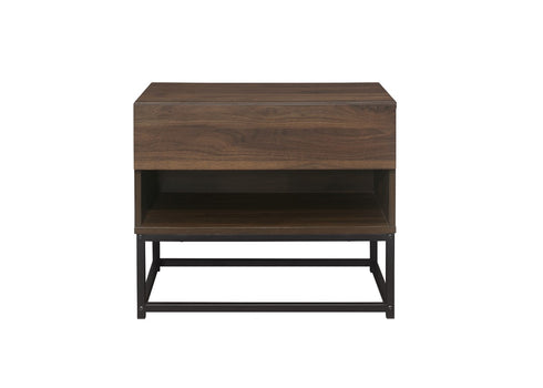 Houston 1 Drawer Bedside Walnut