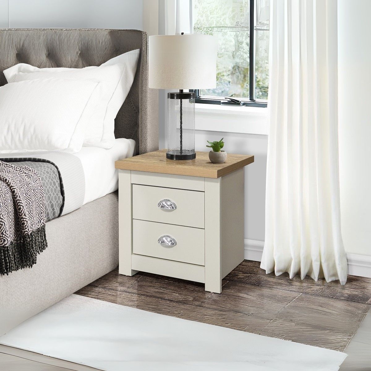 Highgate 2 Drawer Bedside