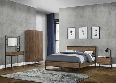 Houston 2 Drawer Bedside Walnut