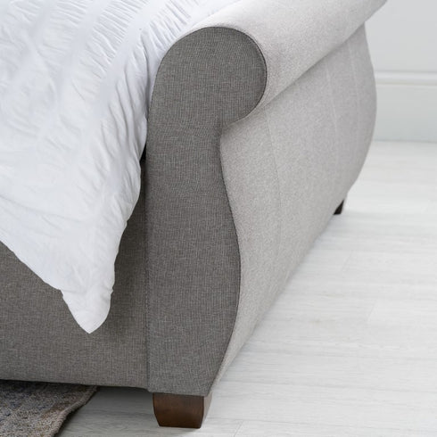 Lancaster Fabric Bed Grey