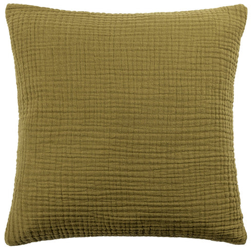 Lark Muslin Crinkle Cotton Cushion 45 x 45 cm