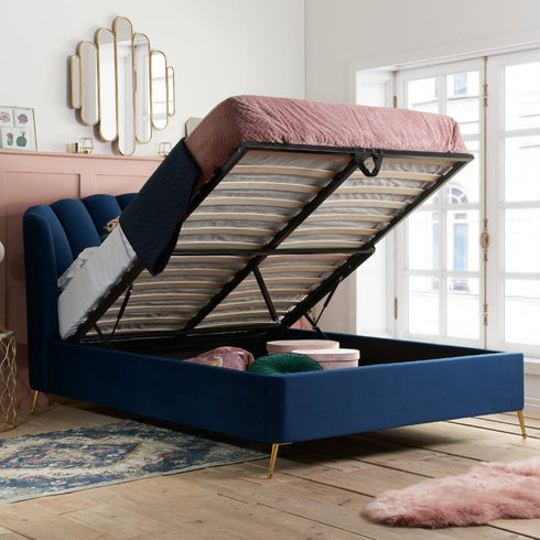 Lottie Fabric Ottoman Bed