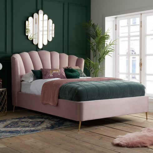 Lottie Fabric Ottoman Bed