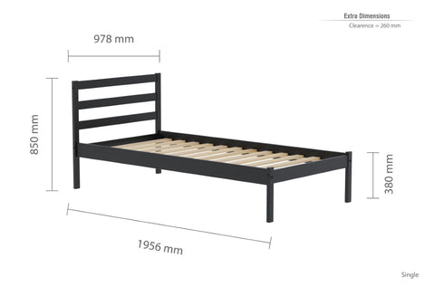 Luka Bed Black Pine