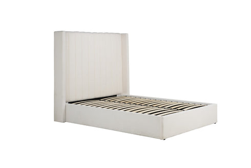 Maisey Ottoman Bed White Boucle