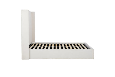 Maisey Ottoman Bed White Boucle