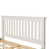 Monaco 4FT Bed High Foot End - White