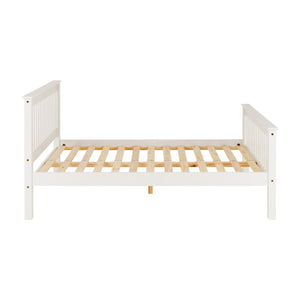 Monaco 4FT Bed High Foot End - White