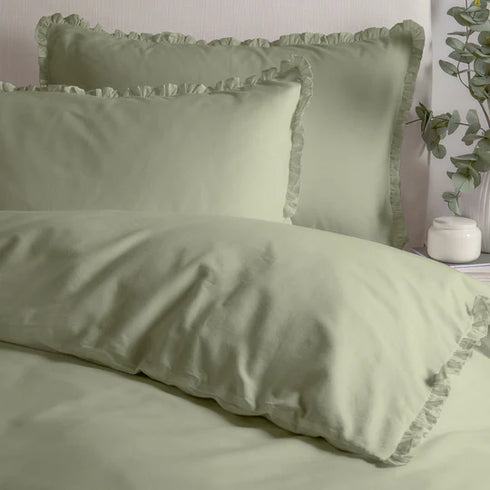 Tilly 100% Cotton Ruffle Duvet Cover Set