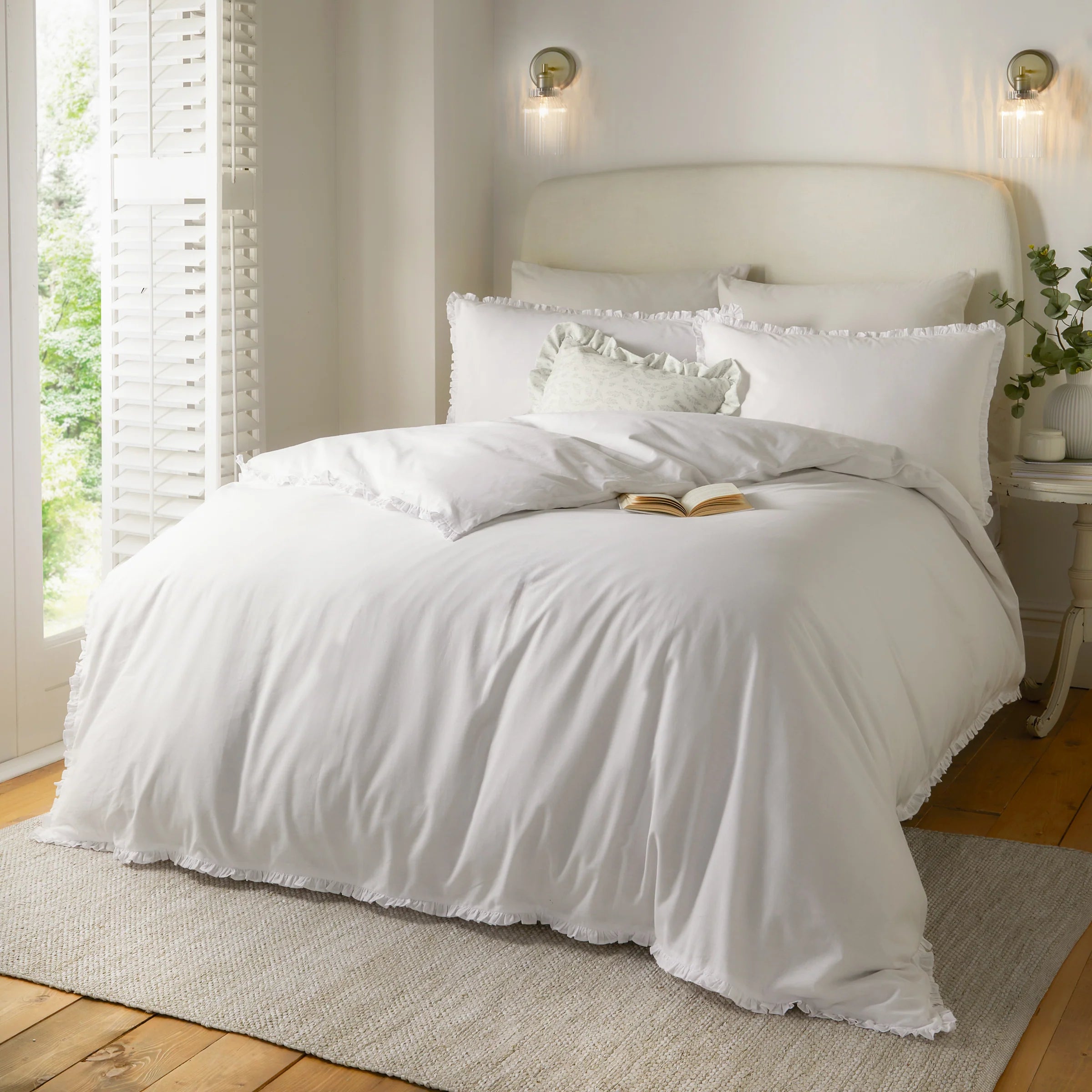 Tilly 100% Cotton Ruffle Duvet Cover Set