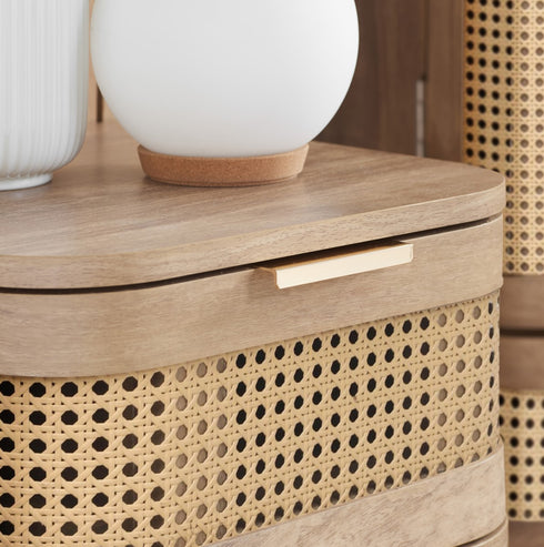 Noah 1 Drawer Bedside - Oak