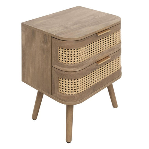Noah 2 Drawer Bedside - Oak