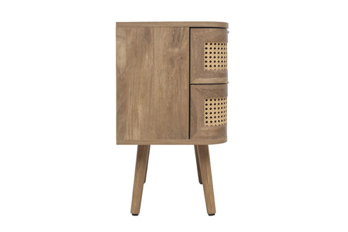 Noah 2 Drawer Bedside - Oak