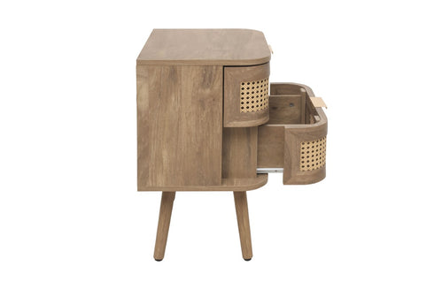 Noah 2 Drawer Bedside - Oak