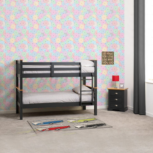 Neptune 3FT Bunk Bed - Grey/Oak Effect
