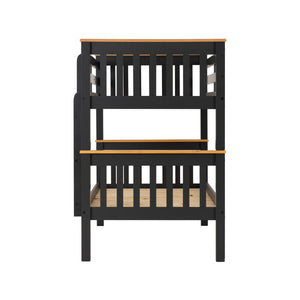 Neptune 3FT Bunk Bed - Grey/Oak Effect