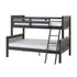 Neptune Triple Sleeper Bunk Bed - Grey/Oak Effect