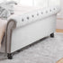 Opulence Fabric Bed Grey Velvet