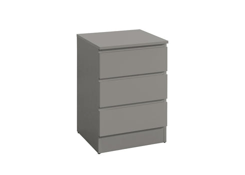 Oslo 3 Drawer Bedside