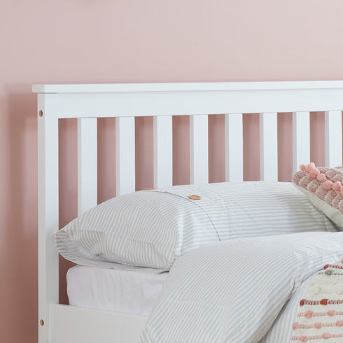 Oxford Pine Bed White