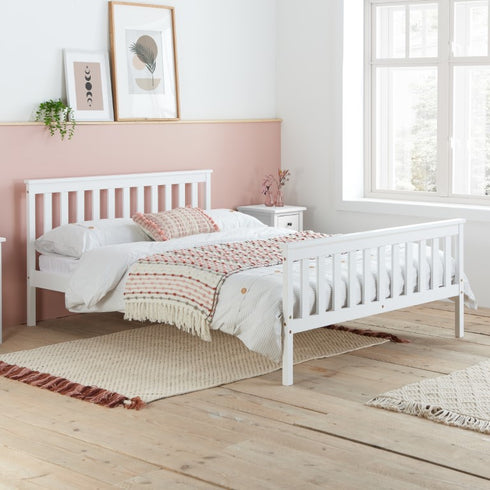 Oxford Pine Bed White