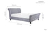 Opulence Fabric Bed Grey Velvet