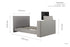 Plaza Fabric Tv Bed Grey