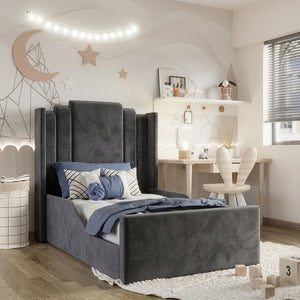 Plush Velvet Charcoal