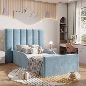 Plush Velvet Ice Blue