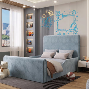 Plush Velvet Ice Blue