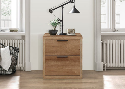 Stockwell 2 Drawer Bedside Rustic Oak Effect