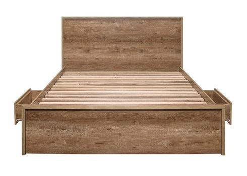 Stockwell Bed Rustic Oak Effect
