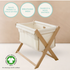 Clair De Lune Organic Folding Crib - Cream