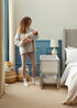 Shnuggle Air Lite Bedside Crib with Mattress- Taupe