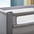 Shnuggle Air Lite Bedside Crib with Mattress- Grey