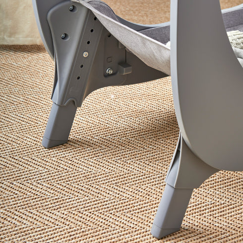 Shnuggle Air Lite Bedside Crib with Mattress- Grey