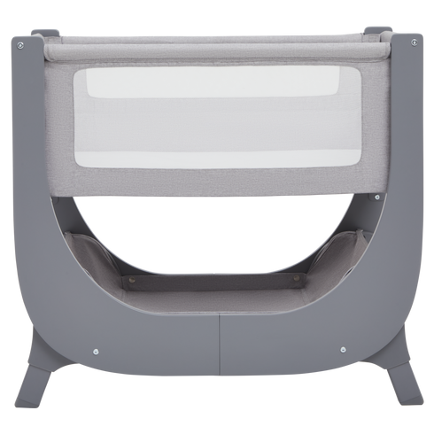 Shnuggle Air Lite Bedside Crib with Mattress- Grey