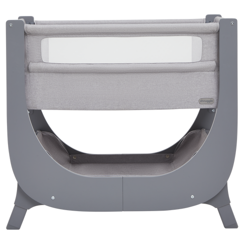 Shnuggle Air Lite Crib in Grey & Bedding Bundle
