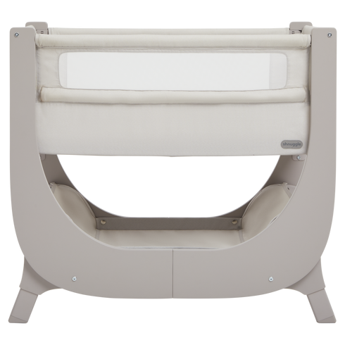 Shnuggle Air Lite Crib in Taupe & Bedding Bundle