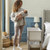 Shnuggle Air Lite Bedside Crib with Mattress- Taupe