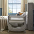 Shnuggle Air Lite Bedside Crib with Mattress- Taupe