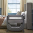 Shnuggle Air Lite Crib in Grey & Bedding Bundle