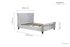 Sienna Fabric Bed Crush Velvet Steel