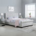 Sienna Fabric Bed Crush Velvet Steel
