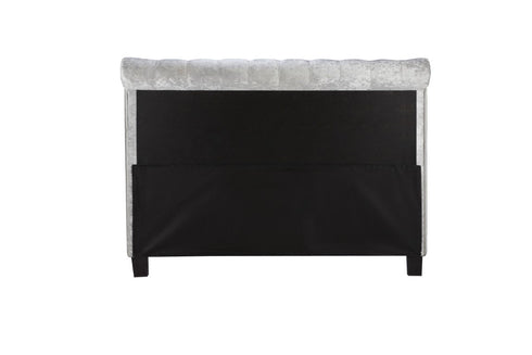Sienna Fabric Bed Crush Velvet Steel