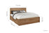 Stockwell Bed Rustic Oak Effect