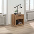 Stockwell 1 Drawer Bedside Rustic Oak Effect