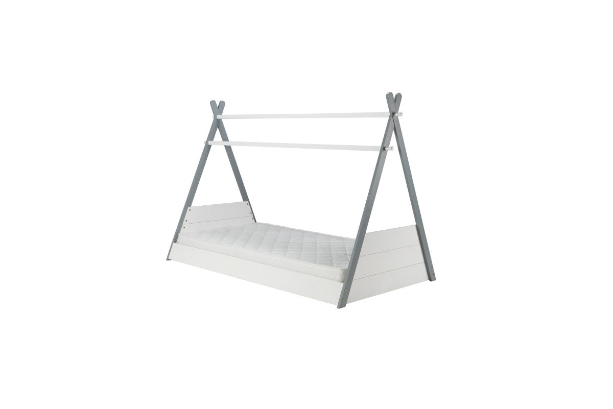 Teepee Single Bed White & Grey