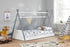 Teepee Single Bed White & Grey
